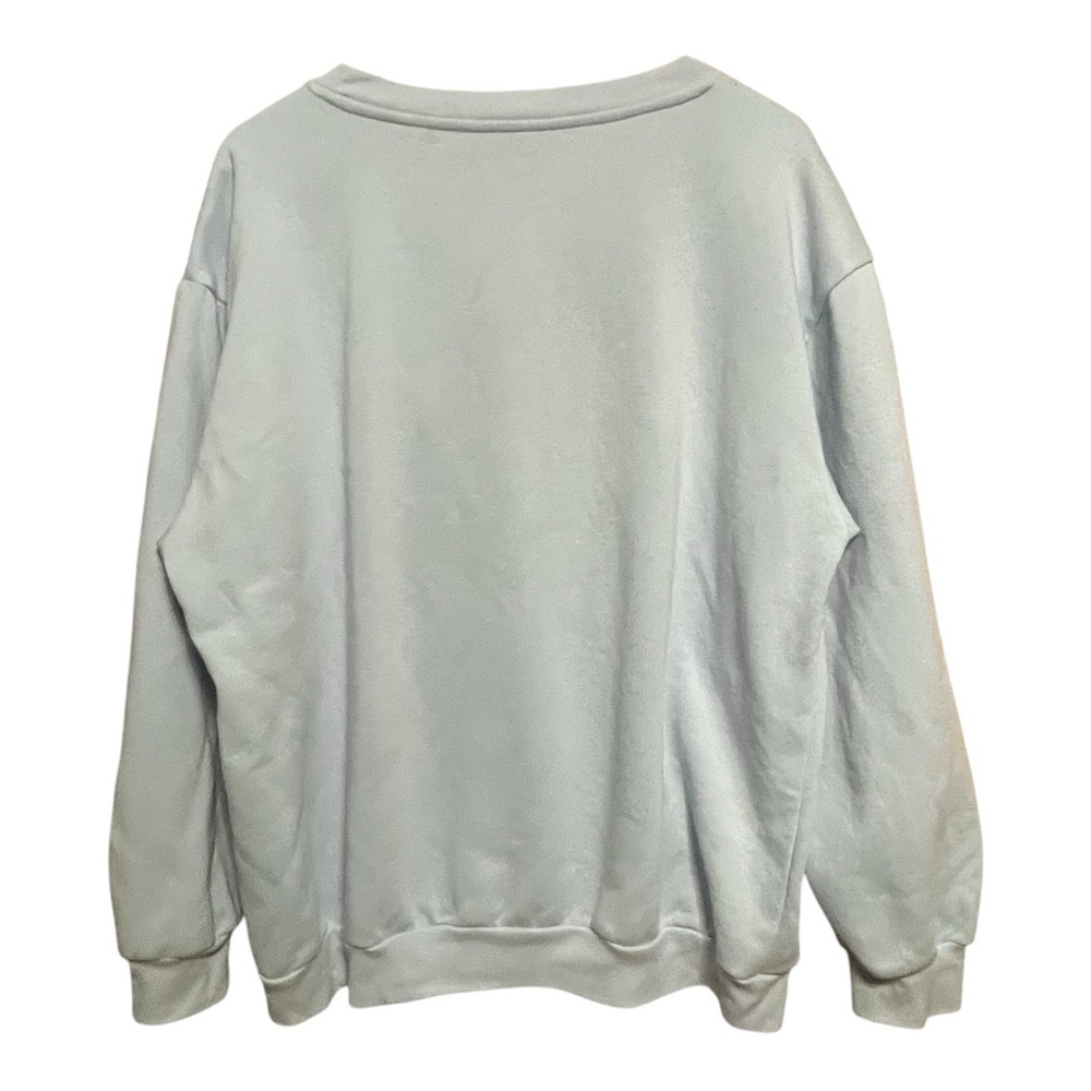 Women's Light Blue Ohana Stitch Sweatshirt XXL - Picture 3 of 6